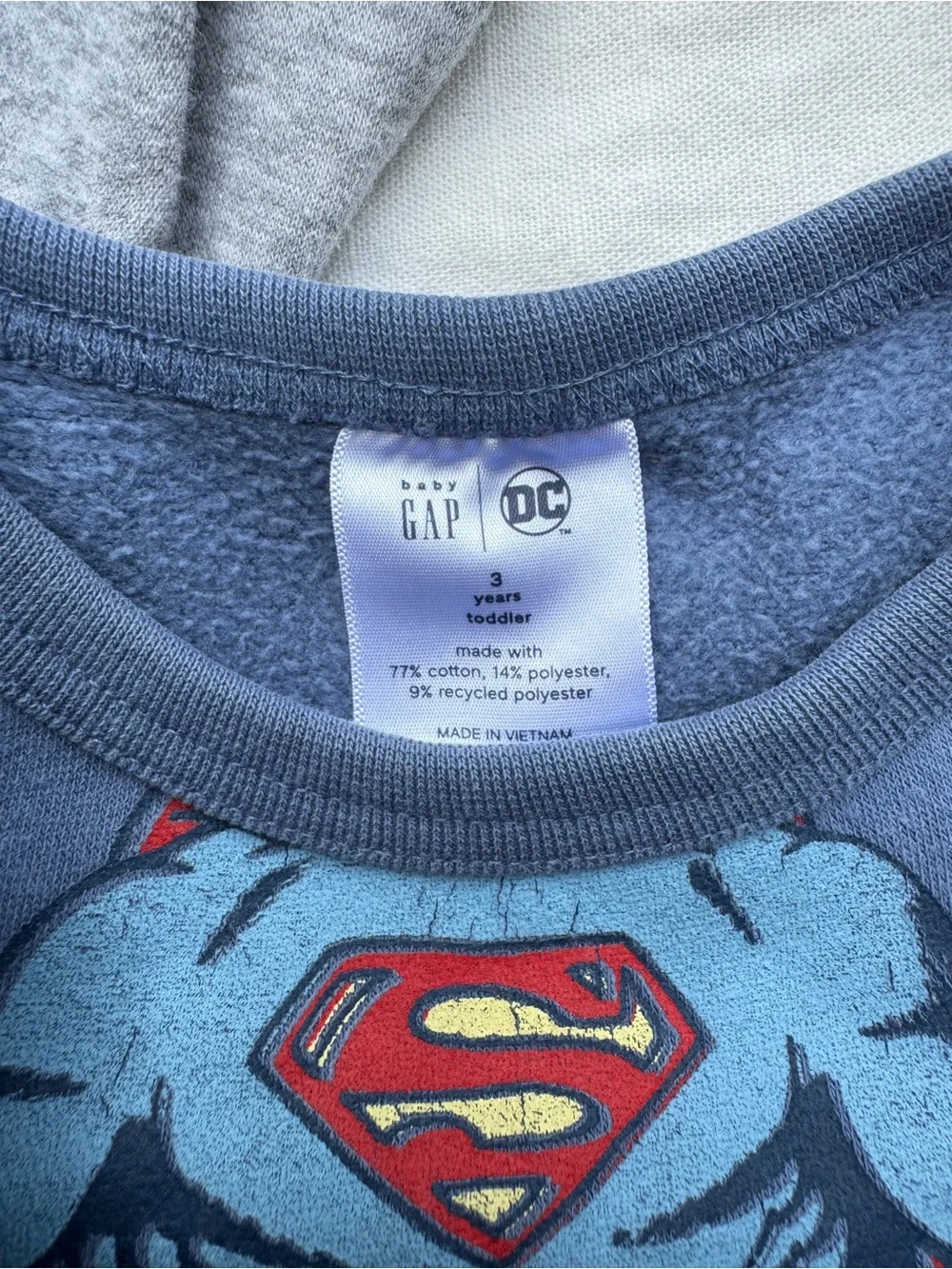 Baby GAP DC Sweatshirts Batman Superman 3T